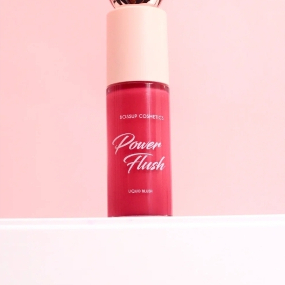 NEW Bossup Power Flush Liquid Blush - Vibrant Pink